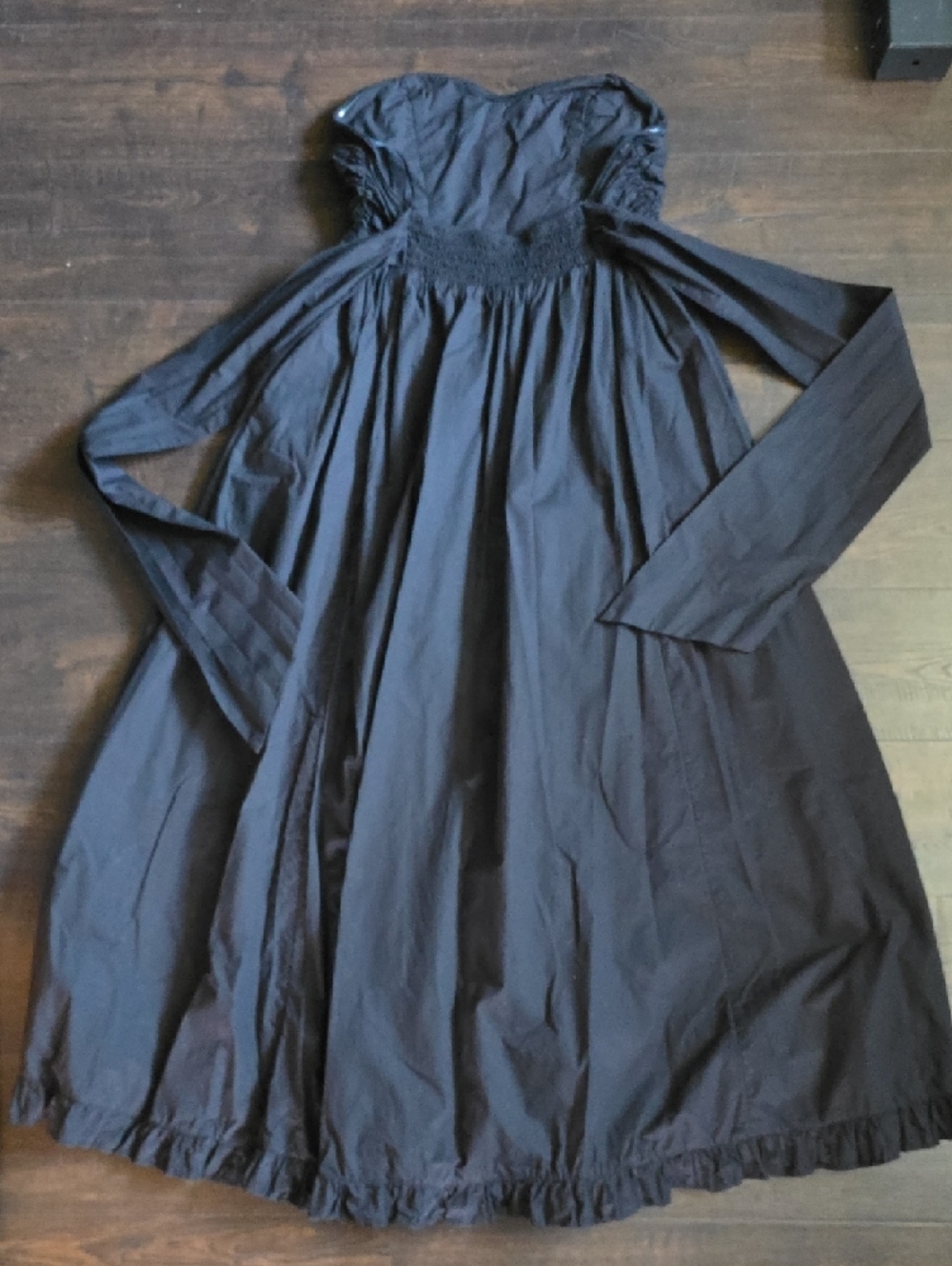Free People Strapless Black Full-Length Women’s Dress - Picture 3 of 11